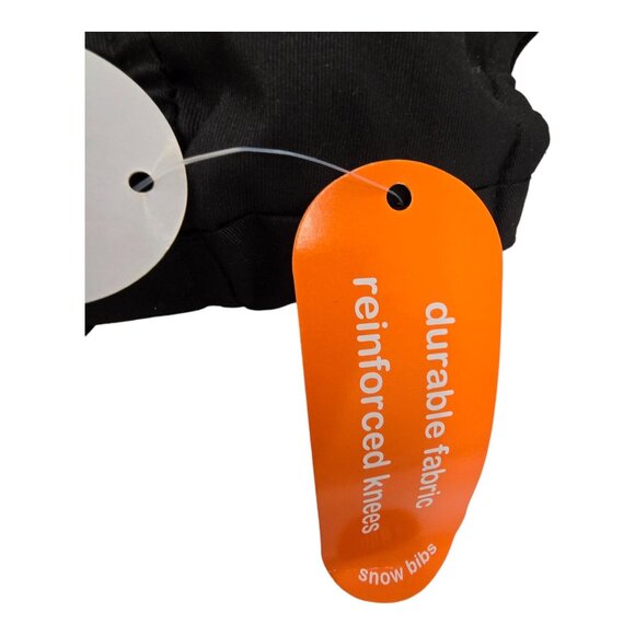 Wonder Nation Toddler Snow Bibs 2T Black Reinforced Knees Durable Fabric NWT - Picture 5 of 5